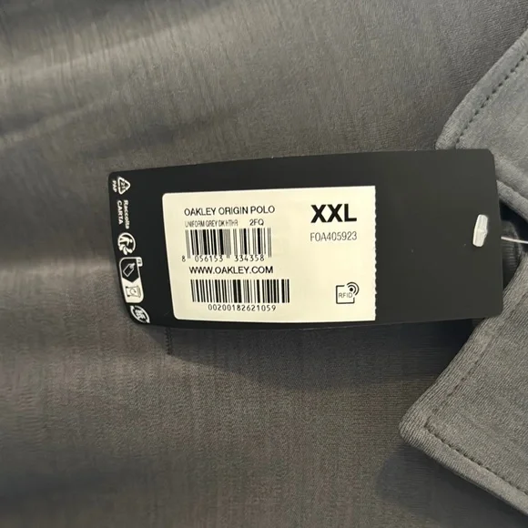 Oakley Men's Gray Polo Shirt - Picture 4 of 4